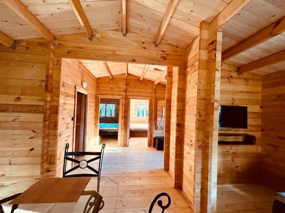 Chalet Bois Jacuzzi Bessan Экстерьер фото